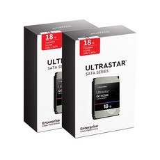 공식유통사 WD ULTRASTAR 18TB 울트라스타 DC HC555 패키지 2PACK 3년보증