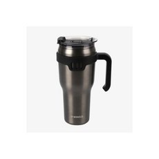 자이언트 진공 핸들 빅 빨대 텀블러 1200ML 스틸블랙 TCGT1200STB, 자이언트 진공 핸들 빅 빨대 텀블러 1200ML 스틸블, 1개