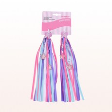 [신제품] 예쁜 어린이 킥보드 악세사리 테슬 스트리머 액세서리 수술 자전거 핸들 별 나비모양, 1개, 퍼플 1개, 퍼플