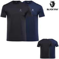 [블랙야크] [기능성] 쿨맥스 2종 묶음 반팔 라운드 티셔츠 B더블에코라운드S