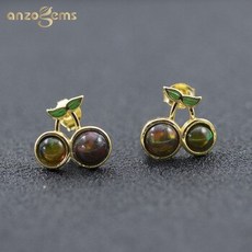 블랙오팔은귀걸이