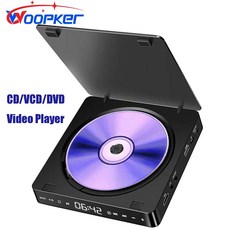 디비디플레이어 동영상 영상 재생기 Woopker DVD 플레이어 KC708 HD 1080P 휴대용 CD VCD 하이파이 스테레오 비디오 TV 프로젝터용, EU Plug, 1)EU Plug - 동영상재생기