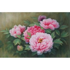 목단보석십자수