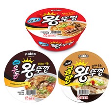 팔도 미니 왕뚜껑6개+우동왕뚜껑5개+곰탕왕뚜껑5개 80g 16개