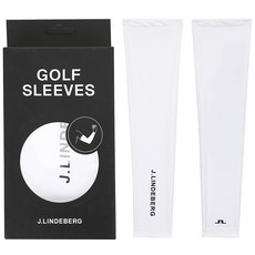 제이린드버그 여성 Golf용품 팔토시 Esther Sleeve 화이트+블랙 로고, 상세설명참조, M-L - 제이린드버그여성