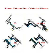 버튼 교체 브래킷 케이블 전원 무음 플러스용 스위치 포함 음소거 볼륨 6 플렉스 6S, 6 Plus Power, 1개