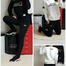 내셔널지오그래픽 맨투맨 기모 세트(AN)