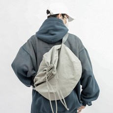 포인바이수 데일리 바스락 나일론 보부상 스트링 복조리 대용량 여행 크로스백 숄더백