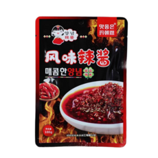 호나국제 중국식품 연변특산 만능양념 불닭발 불해물 맥주냄비 매운요리 불소스 100g/봉, 옵션-4번 10봉 만능매콤소스