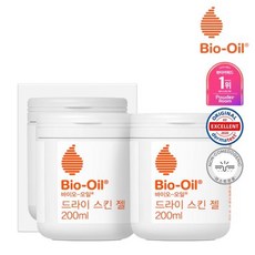 바이오오일 건성피부 보습 드라이스킨젤 200ml 2개 + 내추럴오일 25ml 본품, [0001]기본상품