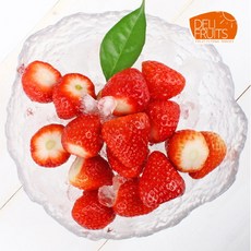 브랜드없음 [델리후르츠] 국내산 아이스 냉동 딸기 1kg x 2팩, 단품없음