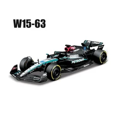 새로운 2024 F1 Bburago 1:43 Mclaren Mcl38 마이애미 Gp 모나코 Amg W15 합금 미니어처 다이캐스트 모델, 02 W15-63