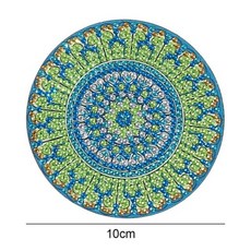 미니십자수컵받침
