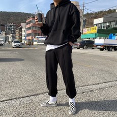 간빠레 남자 여자 후드&조거 기모 트레이닝복 세트