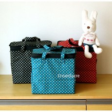 라무리즈 도트 스퀘어 보냉가방 (2color)