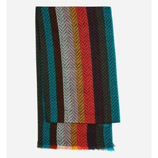 [해외]폴스미스머플러목도리 PAUL SMITH Artist stripe Wool Scarf Muffler Autumn Fall Winter Made in England