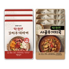 누리푸드 김치부대찌개/사골우거지국 3팩/6팩