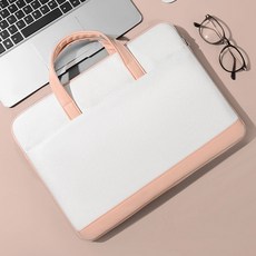 포포트리 러블리 심플 노트북 맥북 가방, 핑크