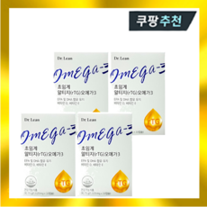 닥터린 초임계 알티지오메가3 rTG 오메가3 30캡슐 4박스, 30정, 4개