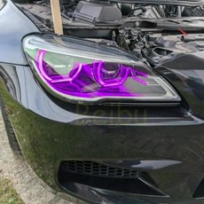 BMW 6 시리즈 M6 F12 F13 F06 CSL 헤드라이트 노란색 DRL LED 엔젤 아이 보드 7394901 주간 주행등 6311739, 1개