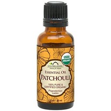 US Organic 100% Pure Patchouli Essential Oil - USDA Certified Organic Steam Distilled - W/ Euro droppers (More Size Variations Available), Size = 30 ml / 1 Fl Oz, 본문참고, 본문참고