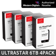 WD Ultrastar 4TB~18TB 1PACK~4PACK 특가모음전, HC310-4P, 6TB - hc4