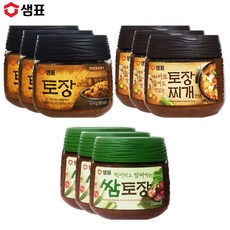 예이니식품 샘표 토장+토장찌개양념+쌈토장 인기3종 각3개씩 세트(총9개x450g), 9개, 450g