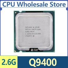 Intel Core 2 Quad Q9400 2.6 GHz 중고 쿼드 코어 쿼드 스레드 CPU 프로세서 6M 95W LGA 775, 01 Q9400