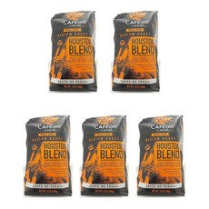 Cafe Ole Houston Blend Medium Whole Bean Coffee 카페 올레 휴스턴 블렌드 미디엄 로스트 홀빈 원두커피, 340g, 5개