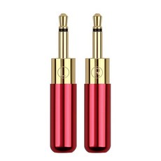 2.5mm 잭 HD700 HE400i HE1000 헤드폰 플러그 커넥터 모노 수 3/32 "금도금 솔더 3.5mm 와이어 홀 오디오 어댑터, 1 Pair_1, Red_6