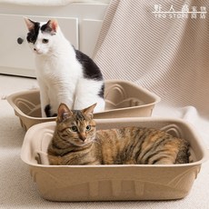고양이화장실 일회용 고양이토일렛 고양이 야외여행 빅사이즈 휴대용, 기본