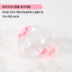 햄스터 장난감 런닝 볼 러닝 휠 롤러 스포츠 용품, 핑크햄스터 런닝볼 16cm, 1개