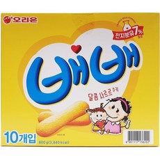 오리온 배배 80g 어린이과자 간식, 800g, 1개