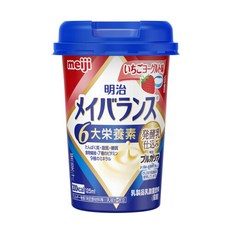 메이 밸런스 미니 딸기 요구르트 맛 125ml×12개 메이지 メイバランスミニ いちごヨーグルト味 125ml×12本 明治, 12개, 125ml