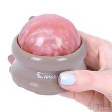 구슬형 맛사지볼 휴대용 목 어깨 안마기 마사지기, 1개, 코랄베이지