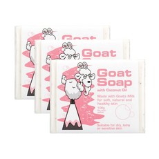 호주 고트솝 코코넛오일 산양유 비누 100gx3개 Goat Soap With Coconut Oil, 100g, 3개