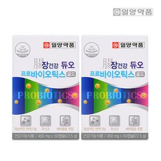 일양약품 장건강 듀오 프로바이오틱스 50캡슐 2개 100일분, 50정