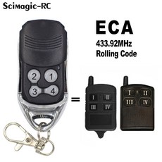 ECA 차고 문짝 리모컨 코드 81CR 82CR 84RC ACR 6 리시버 호환 433 92mhz