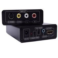 고품질 AV S-비디오 CVBS 컨버터 오디오 HDMI 호환 S 비디오 + S S S 비디오 컴포지트 스위처 어댑터 업스케일러 HD 3RCA, 2.EU - Video Converter