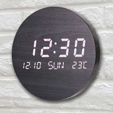 LED 시계 풀문 백라이트 무드등 디지털 벽시계 문클락