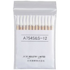 일본 면봉 JCB 산업용 면봉 A754S-S-12 A754SS12 日本綿棒 JCB 工業用綿棒A754S-S-12 A754SS12, 1개