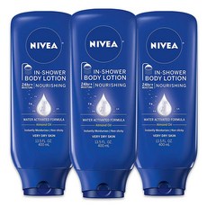 NIVEA 뉴리싱 인 샤워 보디 로션 13.5 3팩