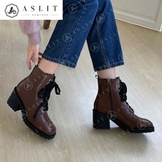 시크덩꼬페이턴트레이스업가보시통굽하프워커힐