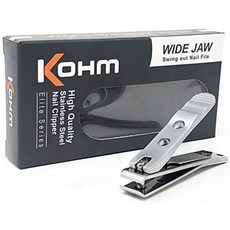 Kohm WHS-448L 헤비 듀티 일자형 손톱깎이 두꺼운 발톱 용 굵은 턱 발톱 가위 곰팡이 손톱 남성용 손톱깎이 노인 성인, 1, 단일옵션