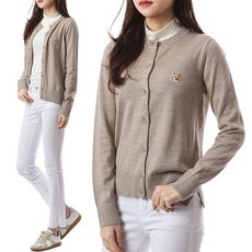 메종키츠네 폭스헤드 패치 가디건/FW00510KT1036 BE