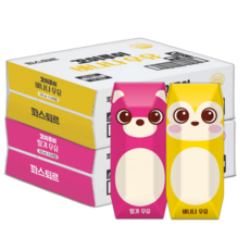 파스퇴르 꼬미루미 2종혼합125ml (딸기24입+바나나24입) 총48팩, 125ml