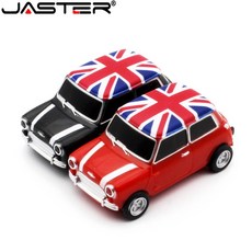 Jaster 플라스틱 자동차 모양의 usb 플래시 드라이브 메모리 스틱 pendriveru 4 기가 바이트 8 16 32 64 선물, [5-4] 64GB 빨간^+3100