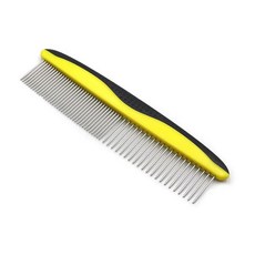 개 그루밍 빗 2Pcs 애완용 스테인리스 스틸 바늘 줄 빗과 희소하고 밀도가 높은 이중 이빨 고양이 오픈 매듭 03, 2개