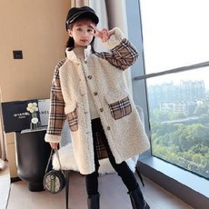 어린이 아동 유아 뽀글이 후리스 키즈 남아 여아 추동복 체크코트 쁘띠양털 기모 더블코트