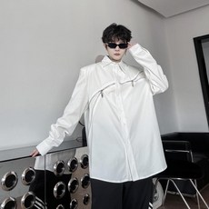 긴팔 가을 남자 셔츠 루즈 편한 옷 룩 세미 힙합 남방 데일리 디자인